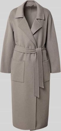 Oakwood Mantel aus Lanawoll-Mix mit Bindeg&uuml;rtel Modell ALLEGORIA in Dunkelgrau, Gr&ouml;&szlig;e L