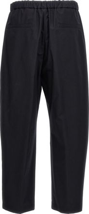 Jil Sander Mens Blue Cotton Casual Pants