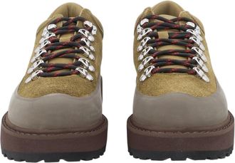 Diemme Green Padded-Collar Suede-Leather Boots