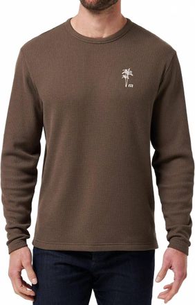 Travis Mathew Souvenir Stand Pullover T Shirt In Chocolate Brown