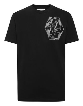 Philipp Plein Round Neck T-Shirt Metal Plein