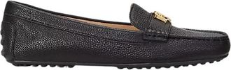 Ralph Lauren Zwarte loafers Barnsbury Pebbled - Dames - Loafers - Zwart - 35 1/2 EU - Schoenen