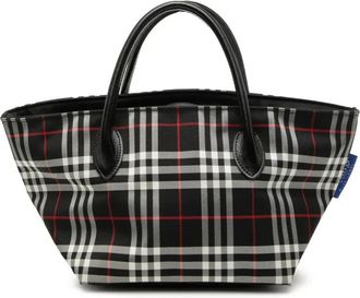 Burberry 20th Century House Check Nylon handbag - Nero