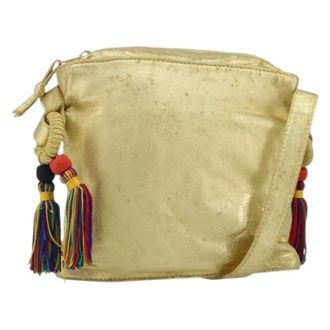 Loewe Pre-owned Schoudertas - Dames - Vintage Schoudertas - Geel - ONE Size - Leer - Vintage