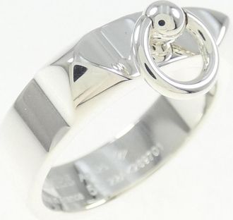Herm&egrave;s Collier De Chien Silver 925 Band Ring (Pre-Owned)