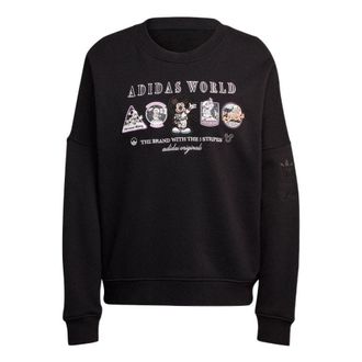 adidas (WMNS) adidas Loose Disney Sweatshirt Black HL9056