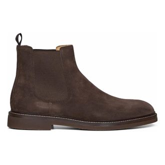 Brunello Cucinelli Brunello Cucinelli, Chelsea Boots, male, Brown, Size: 10 1/2 US Suede Chelsea Boots