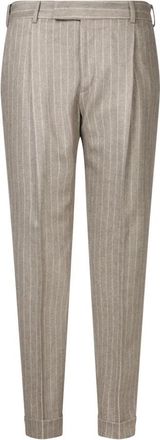 Pantaloni Torino Blauwe elegante broek voor mannen - Heren - Nette broeken - Beige - 2XL - Broeken