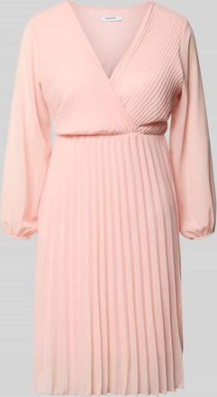 Zabaione Knielanges Kleid mit Plisseefalten Modell Im44sa in Rosa, Gr&ouml;&szlig;e XXL