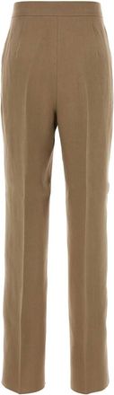 Max Mara Womens Abate Trousers Beige Hemp