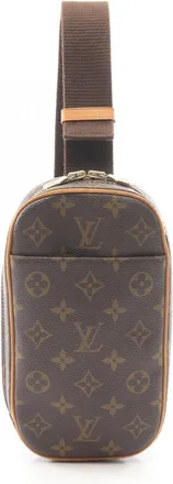 Louis Vuitton Brown Monogram Monogram Leather Fanny Pack Sling Bag (Pre-Owned)