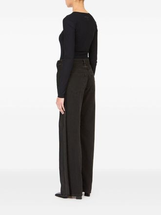 Maison Margiela Split-Leg Straight Jeans - Black