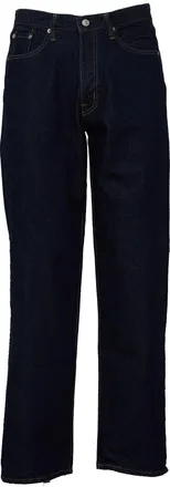 Edwin Loose Fit Denim Pants With Five Pockets And Contrasting Embroidery