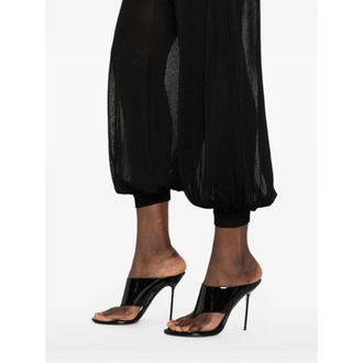 SIMKHAI Cropped Sheer Trousers - Black