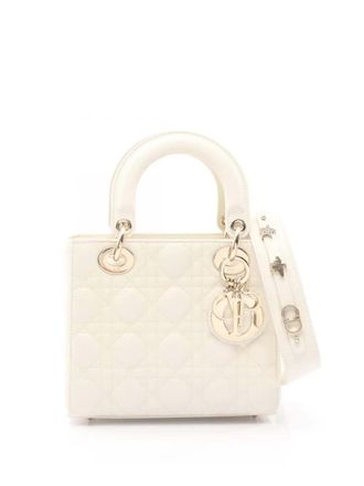 Dior 2022 Small Lambskin Cannage My ABCDior Lady Dior satchel - women - Lambskin - One Size - Brown