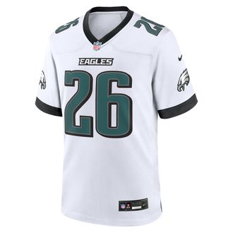 Nike Saquon Barkley Philadelphia Eagles Nike Mens NFL Game Jersey in White | 67NM0G5V86F-XZ7