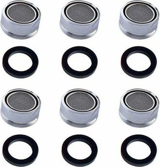 OEM Filtro Para Grifo Ulisem, 6 Piezas, Accesorios Para Ahorrar Agua, Regulador De Pulverizaci&oacute;n Con Aireador, Filtro Aireador Para Cocina Y Ba&ntilde;o
