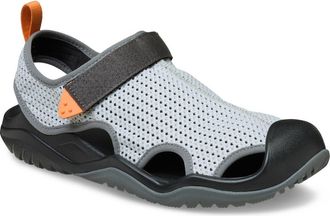 Crocs Swiftwater Mesh Deck Sandal in Mirage at Nordstrom Rack, Size 15 Womens / 13 Mens
