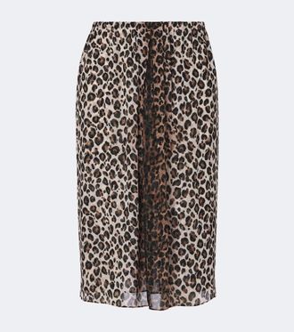 Dorothee Schumacher Wild At Heart georgette midi skirt