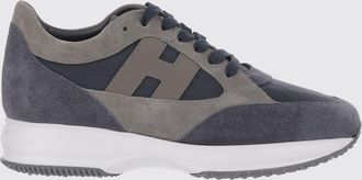 Hogan H580 Suede and Mesh Sneakers with Side H Logo