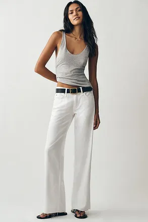 Rag & Bone Saige Low-Rise Wide Leg Jeans