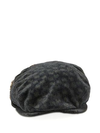 Dolce & Gabbana embroidered velvet beret - Grey