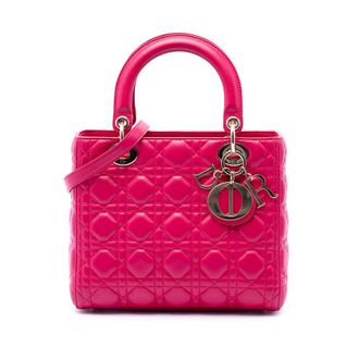 Dior Pre-owned Dior Medium Lambskin Cannage Lady Dior Ladies JMPNLMJ4JWQ0ZES2