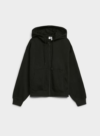 Twik Womens Loose zip fleece hoodie