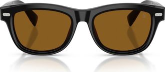 Brunello Cucinelli Stanley J 53mm Pillow Sunglasses in Terracotta at Nordstrom