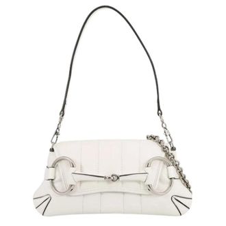 Gucci Pre-owned Shoulder Bags, female, White, Size: ONE SIZE Pre-owned Vintage Shoulder Bag