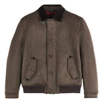 Fay Driving Bomber - Heren - Bomber jackets - Bruin - XL - Katoen - Jassen