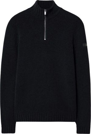Roberto Ricci Design Cinematt Half Zip Knit - Heren - Truien - Blauw - Maat: XL Zijde