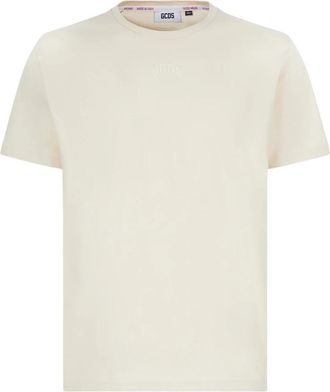 GCDS T-shirt - Heren - T-shirts - Wit - S - Katoen - Tops