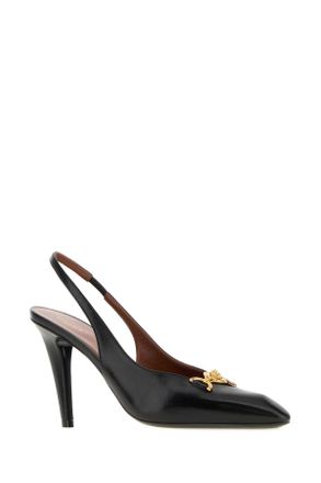 Versace Back Slingback Heel - Black