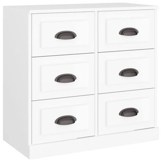 Berkfield Home Sideboard White 70x35.5x67.5 cm Engineered Wood