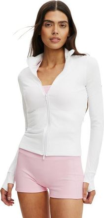 Cotton On Womens Active Ultra Soft Zip Through Jacket in White at Nordstrom, Size X-Small