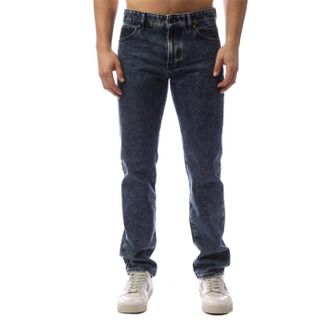 HUGO BOSS Mens Five Pocket Straight Leg Jeans in Navy - Size 30W/32L
