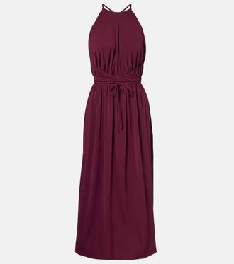 Eres Ines halterneck jersey midi dress