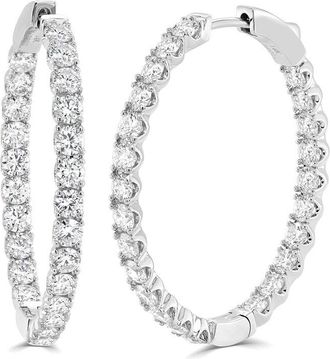 Sabrina Designs 14K 4.35 Ct. Tw. Diamond Hoops