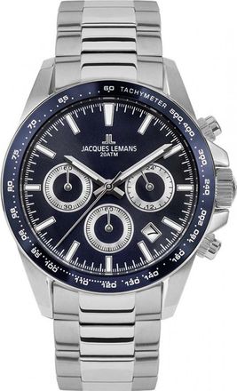 Jacques Lemans 1-1877G Mens Liverpool Watch - Silver - One Size