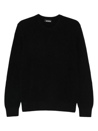 Imperial knitted crew-neck sweater - Black