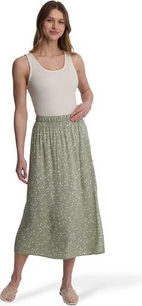 tentree Yaletown Skirt in Light Moss/bloom Floral at Nordstrom, Size X-Large