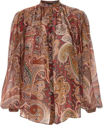 Etro Multicolor Floral Paisley blouse