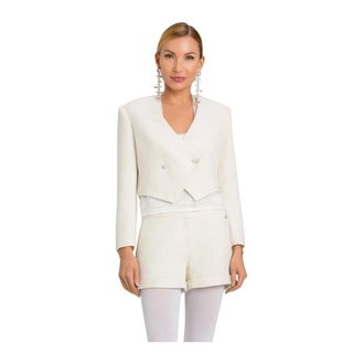 Twinset Dames, Jassen, Wit, Maat: S Tweed