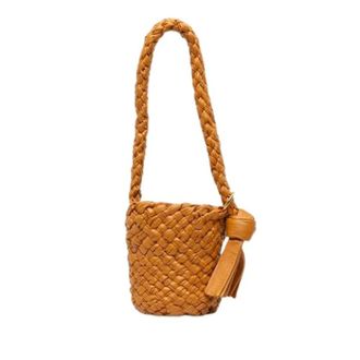Bottega Veneta Pre-owned Bucket Bags, female, Brown, Size: ONE SIZE Pre-owned Leather Bucket Bag