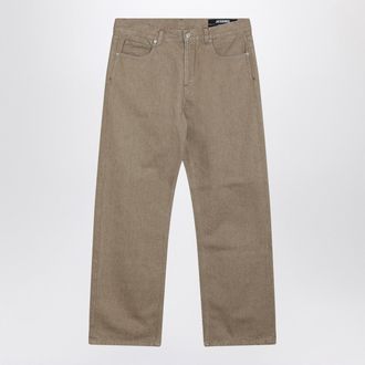 Jacquemus Straight Beige Denim De N&icirc;mes-Hose