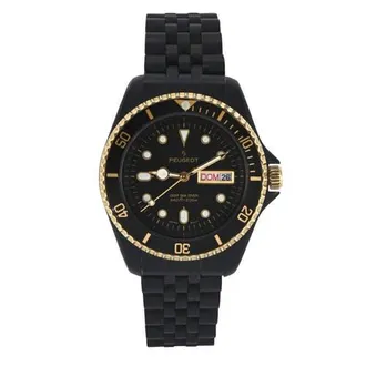 Peugeot Sport Day Date Rotating Bezel Bracelet Watch- 40MM in Black at Nordstrom