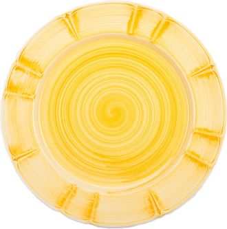 Arcucci Provence Spiral Plate, Yellow