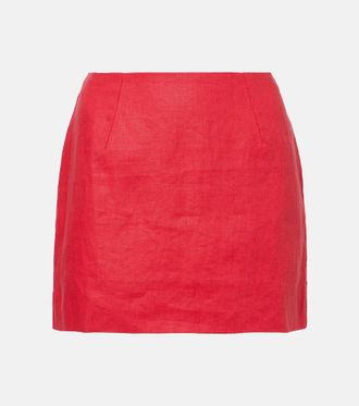 Faithfull The Brand Jane linen miniskirt
