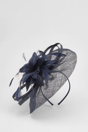 Karen Millen Womens Quil Detail Headband Fascinator - Navy - One Size